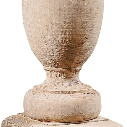 UFP 106090 Post Top, 6-1/2 in H, Traditional, Pine, White :EA: QUANTITY: 1