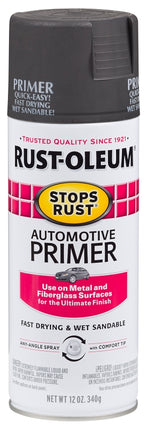 Rust-Oleum 2089830 Automotive Spray Primer, Dark Gray, 12 oz, Can :CAN: QUANTITY: 1