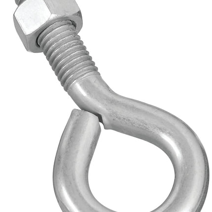 National Hardware N221-309 Eye Bolt, 1/2-13 Thread, 1-3/4 in L Thread, 1 in ID Dia Eye, 2.14 in L Shank, Steel, Zinc :EA: QUANTITY: 10