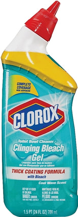 Clorox 30620 Clinging Bleach, Gel, Liquid, Bleach, Floral, Herbal, Clear/Green :EA: QUANTITY: 1