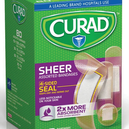 Curad CUR45243RB Adhesive Bandage, Fabric Bandage, 24/CS :BX: QUANTITY: 1