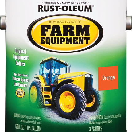 RUST-OLEUM SPECIALTY 7458402 Farm Equipment Enamel, Allis Chalmers Orange, 1 gal Can :GAL: QUANTITY: 2