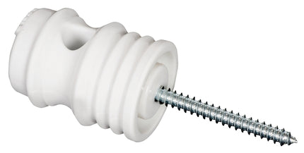 Zareba IWSD-Z Self-Drilling Insulator, Aluminum/Steel, Porcelain, White :EA: QUANTITY: 1