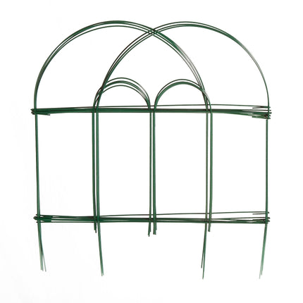 Glamos Wire 778009 Folding Wire Fence, 8 ft L, 18 in H, Green, Powder-Coated :EA: QUANTITY: 12