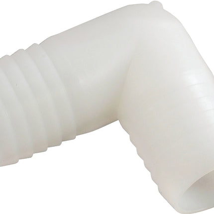 Anderson Metals 53765-04 Hose Elbow, 90 deg Angle, 1/4 in, Barb, Nylon :EA: QUANTITY: 10