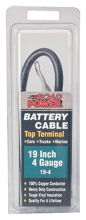 CCI Maximum Energy 19-4 Battery Cable, 4 AWG Wire, Black Sheath :EA: QUANTITY: 1