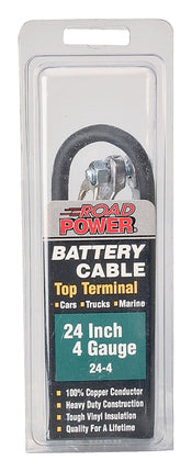 CCI Maximum Energy 24-4 Battery Cable, 4 AWG Wire, Black Sheath :EA: QUANTITY: 1