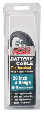 CCI Maximum Energy 38-4 Battery Cable, 4 AWG Wire, Black Sheath :EA: QUANTITY: 1