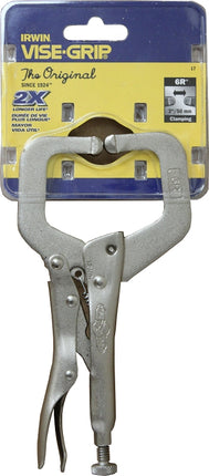 Irwin 17 C-Clamp, 500 lb Clamping, 2-1/8 in Max Opening Size, 1-1/2 in D Throat, Steel Body :EA: QUANTITY: 1