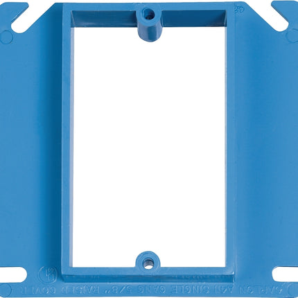 Carlon A410R-CAR Electrical Box Cover, 4 in L, 4 in W, Square, PVC, Blue :EA: QUANTITY: 1