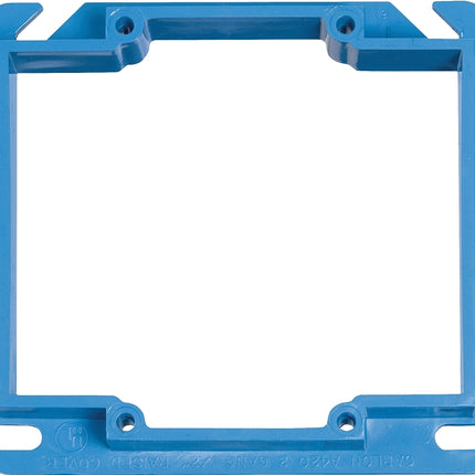 Carlon A420RR Electrical Box Cover, 4 in L, 4 in W, Square, PVC, Blue :EA: QUANTITY: 1