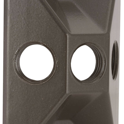 Bell Outdoor 5189 Series 5189-7 Weatherproof Cluster Cover, 2.844 in W, Rectangular, 1-Gang, Aluminum, Bronze, Powder-Coated :CD: QUANTITY: 1