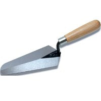 Marshalltown 924-3 Gauging Trowel, 7 in L Blade, 3-3/8 in W Blade, Steel Blade, Hardwood Handle :EA: QUANTITY: 1