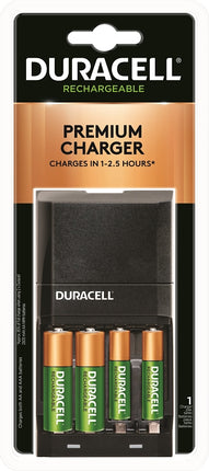 Duracell 66105 Battery Charger, AA, AAA Battery, Nickel-Metal Hydride Battery, 4-Battery :EA: QUANTITY: 1