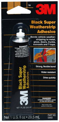 3M 03602 Weatherstrip Adhesive, Liquid, Sweet Petroleum, Heavy Black, 1 oz Tube :CD: QUANTITY: 1