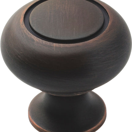 Amerock 1875415 Cabinet Knob, 1-3/16 in Projection, Zinc, Oil-Rubbed Bronze :CD 10: QUANTITY: 1