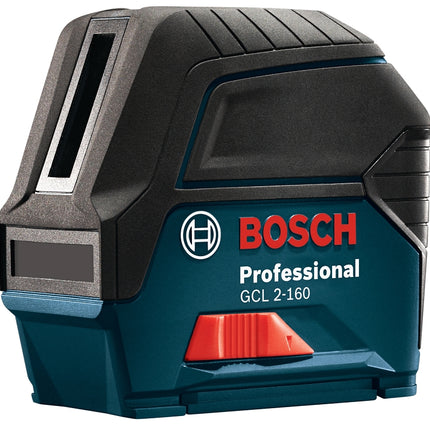 Bosch GCL 2-160 Cross-Line Laser with Plumb Points, 165 ft, +/-1/8 in at 33 ft Accuracy :EA: QUANTITY: 1