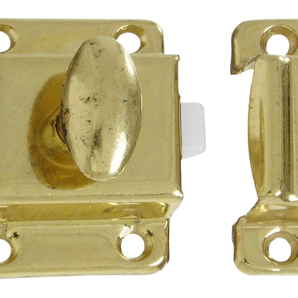 National Hardware V699 Series N149-625 Cupboard Turn, 1-1/4 in L, 1-3/4 in W, Steel, Brass :CD: QUANTITY: 1