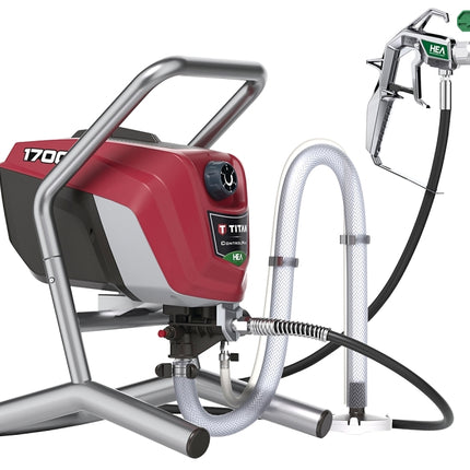 Titan ControlMax 1700 Pro Series 0580009 Airless Paint Sprayer, 0.6 hp, 50 ft L Hose, 0.017 in Tip, 0.33 gpm, 1500 psi :EA: QUANTITY: 1