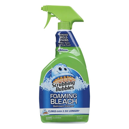 Scrubbing Bubbles 70809 Foaming Bleach Cleaner, 32 oz Bottle, Liquid, Bleach, Clear :EA: QUANTITY: 1