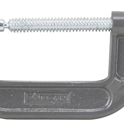 Vulcan JL27363 C-Clamp, 4 in Max Opening Size, 1-3/4 in D Throat, Steel Body, Gray Body :EA: QUANTITY: 1