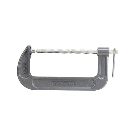 Vulcan JLO-058 C-Clamp, 8 in Max Opening Size, 3-1/8 in D Throat, Steel Body, Gray Body :EA: QUANTITY: 1