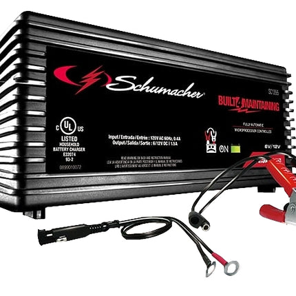 Schumacher SC1355 Battery Maintainer, 6/12 V Output, AGM Battery :EA: QUANTITY: 1