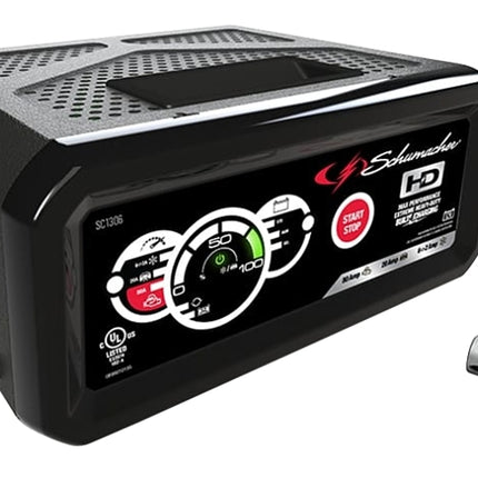 Schumacher SC1306 Battery Charger/Engine Starter, 12 V Output, AGM Battery :EA: QUANTITY: 1