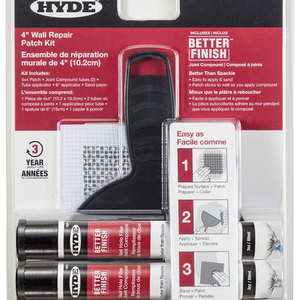 Hyde 9915 Wall Repair Patch Kit :EA: QUANTITY: 1