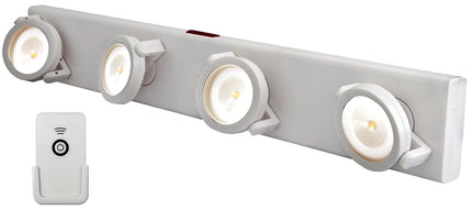 Westek LPL704 Under Cabinet Track Light, 40.85 W, 4-Lamp, LED Lamp, 75 Lumens Lumens, 3000 K Color Temp, Gray Fixture :CD: QUANTITY: 1