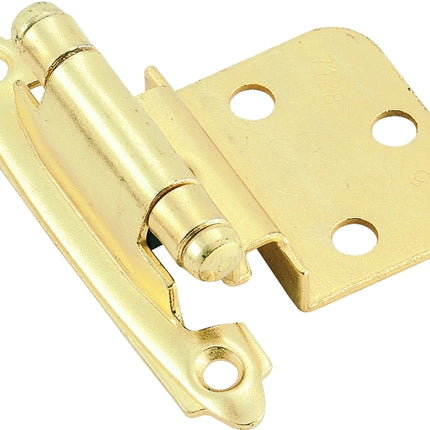 Amerock BP34283/BPR34283 Cabinet Hinge, 3/8 in Inset, Polished Brass :PR: QUANTITY: 1