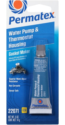 Permatex 22071 Gasket Maker, 0.5 oz Tube, Paste, Mild :EA: QUANTITY: 1