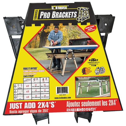 2x4basics 90194 Bracket Sawhorse, Structural Resin :PR: QUANTITY: 1