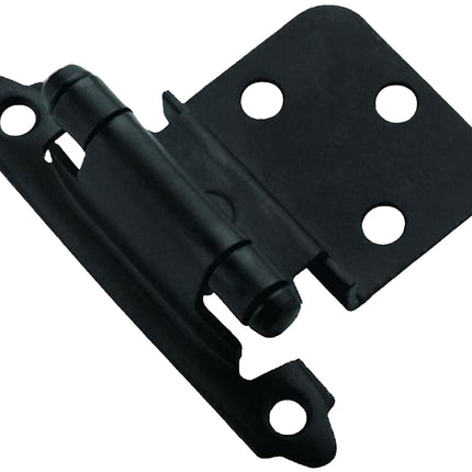 Amerock BPR3428FB Hinge, 180 deg Hinge Opening, 3/8 in Inset, Self-Closing Close, Matte :PR: QUANTITY: 1