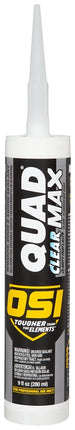 OSI QUAD MAX 2445634 Sealant, Clear, 24 to 72 hr Curing, 0 to 140 deg F, 9.5 oz Tube :EA: QUANTITY: 1