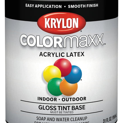 Krylon K05654007-14 Colormaxx Paint, Gloss, 1 qt :QUART: QUANTITY: 1