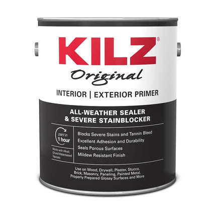 Kilz 10981 Primer, White, 1 gal :GAL: QUANTITY: 4