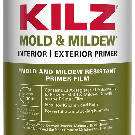 Kilz L204614 Primer, White, 1 qt :QUART: QUANTITY: 1