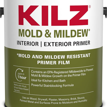 Kilz L204611 Primer, White, 1 gal :GAL: QUANTITY: 4