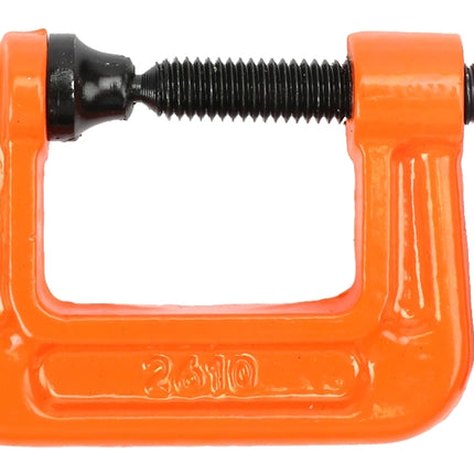 Pony 2610 Light-Duty C-Clamp, 750 lb Clamping, 1 in Max Opening Size, 1 in D Throat, Cast Iron Body, Silver Body :EA: QUANTITY: 1