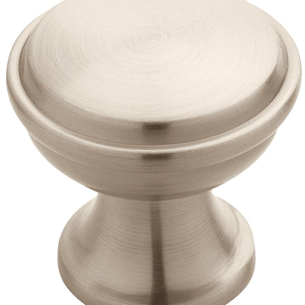 Amerock Westerly Series BP53718G10 Cabinet Knob, 1-3/16 in Projection, Zinc, Satin Nickel :EA: QUANTITY: 1