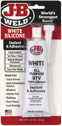 J-B Weld 31312 Silicone Adhesive Sealant, 3 oz, Gel :EA: QUANTITY: 1