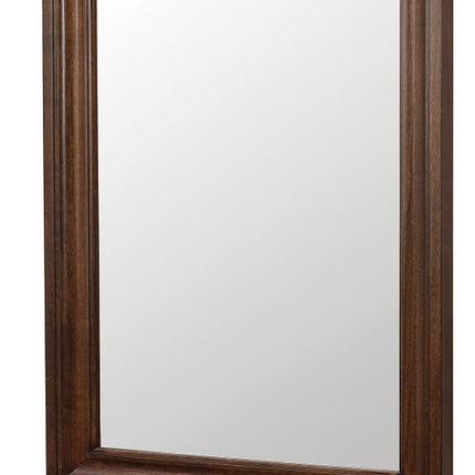 Craft + Main Cherie Series CHNM2430 Framed Mirror, Rectangular, 24 in W, 30 in H, Wood Frame, Dark Walnut Frame, Wall :EA: QUANTITY: 1