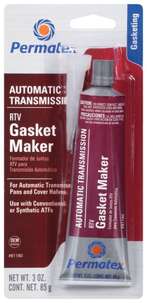 Permatex 81180 Gasket Maker, 3 oz Tube, Paste, Mild :EA: QUANTITY: 1