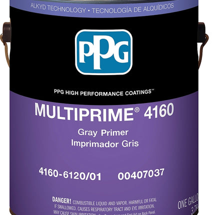 PPG 4160-6120-01 Primer, Flat, Gray, 1 gal :GAL: QUANTITY: 4