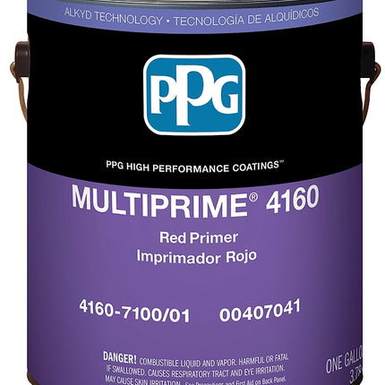 PPG 4160-7100-01 Primer, Matte, Red, 1 gal :GAL: QUANTITY: 4