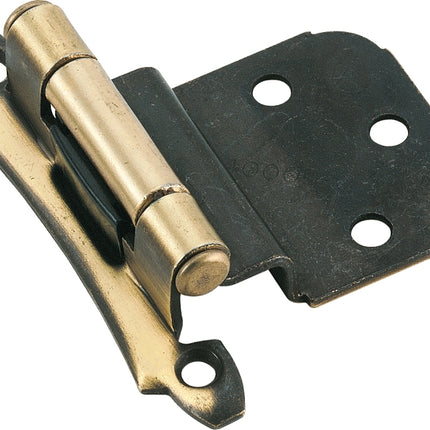 Amerock BPR7928AE Hinge, 3/8 in Inset, Antique Brass :PR: QUANTITY: 1