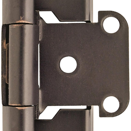 Amerock BPR7550ORB Hinge, 1/2 in Overlay, Self Close, Oil-Rubbed Bronze :PR: QUANTITY: 1