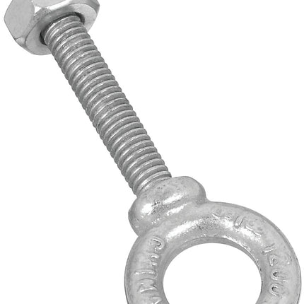 National Hardware N245-126 Eye Bolt, 3/8-16 Thread, 2-3/8 in L Thread, 3/4 in ID x 1-3/8 in OD Dia Eye, 2-1/2 in L Shank :EA: QUANTITY: 1