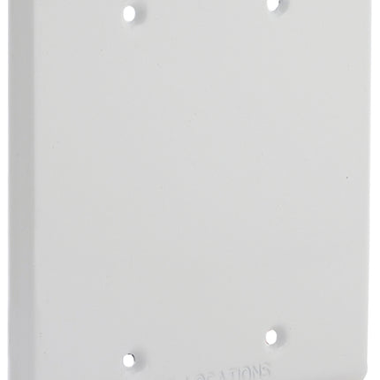 Hubbell 5175-1 Cover, 4-1/2 in L, 4-1/2 in W, Metal, White, Powder-Coated :EA: QUANTITY: 1